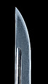 Blade and Mounting for a Short Sword (Wakizashi), Blade unsigned, attributed to Sadakuni (Japanese, Echizen province, documented 1609), Steel, wood, lacquer, ray skin (samé), malachite, leather, gold, copper-gold alloy (shakudō), copper-silver alloy (shibuichi),, Japanese
