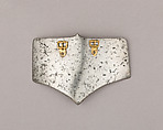 Composed Armor, Left tasset made by Julian Arrechia (Spanish, active in New York late 19th–early 20th century), Steel, copper alloy (latten), leather, Italian