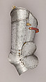 Composed Armor, Left tasset made by Julian Arrechia (Spanish, active in New York late 19th–early 20th century), Steel, copper alloy (latten), leather, Italian