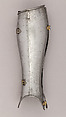 Composed Armor, Left tasset made by Julian Arrechia (Spanish, active in New York late 19th–early 20th century), Steel, copper alloy (latten), leather, Italian