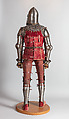 Armor, Steel, copper alloy, textile, leather, Italian