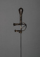 Rapier with Scabbard, Steel, leather, wood, silver, German, Saxony