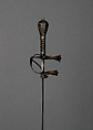 Rapier with Scabbard, Steel, leather, wood, silver, German, Saxony