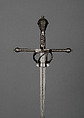 Rapier with Scabbard, Steel, silver, leather, German, Saxony