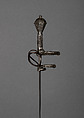 Rapier with Scabbard, Steel, silver, leather, German, Saxony