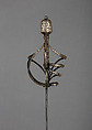 Rapier, Steel, silver, hilt, British; blade, Spanish