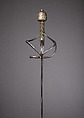 Rapier, Steel, gold, silver, brass, wood, Italian