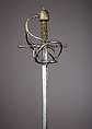 Rapier, Steel, gold, silver, brass, wood, Italian