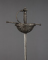 Cup-Hilted Rapier, Steel, Spanish