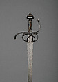 Rapier, Peter Wirsberg (German, Solingen, recorded 1609–28), Steel, silver, wood, German, Saxony