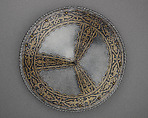 Shield, Steel, gold, brass, German, Augsburg