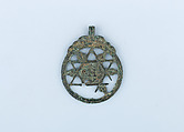 Pendant, Bronze, patina, European