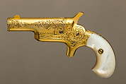 Colt Percussion Pistol, Steel, gold, mother-of-pearl, American