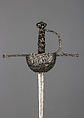 Cup-Hilted Rapier, Steel, Spanish