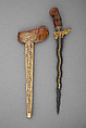 Kris with Sheath, Steel, wood, silver, gold, Balinese