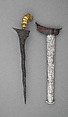 Kris with Sheath, Steel, wood, gold, diamonds, silver, Indonesian
