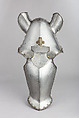 Shaffron (Horse's Head Defense), Steel, leather, brass, German, Augsburg