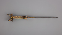 Eared Dagger, Ivory, steel, gold, Spanish