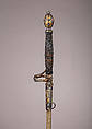 Smallsword with Scabbard, Steel, gold, wood, fish skin, French, Paris