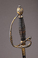 Smallsword with Scabbard, Steel, gold, wood, fish skin, French, Paris