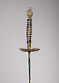 Smallsword, Steel, gold, wood, textile, French