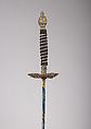 Smallsword, Steel, gold, wood, textile, French