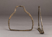 Pair of Stirrups, Iron, Indian