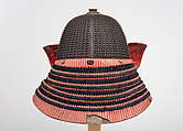 Helmet (<i>Hoshi- Kabuto</i>) in the 16th-Century Style, Inscribed by Saotome Ienari (Japanese, Gunma Prefecture, active late 17th–early 18th century), Iron, lacquer, silk, Japanese