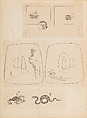 彫鐫画譜 Album of Designs for Metal Carving (<i>Chōsen Gafu</i>), 嵐山常行画 Ranzan Tsuneyuki (Japanese, active mid-19th century), Ink on paper, pasted into a bound volume, Japanese