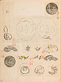 彫鐫画譜 Album of Designs for Metal Carving (<i>Chōsen Gafu</i>), 嵐山常行画 Ranzan Tsuneyuki (Japanese, active mid-19th century), Ink on paper, pasted into a bound volume, Japanese
