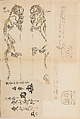 彫鐫画譜 Album of Designs for Metal Carving (<i>Chōsen Gafu</i>), 嵐山常行画 Ranzan Tsuneyuki (Japanese, active mid-19th century), Ink on paper, pasted into a bound volume, Japanese