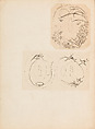 彫鐫画譜 Album of Designs for Metal Carving (<i>Chōsen Gafu</i>), 嵐山常行画 Ranzan Tsuneyuki (Japanese, active mid-19th century), Ink on paper, pasted into a bound volume, Japanese