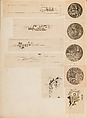 彫鐫画譜 Album of Designs for Metal Carving (<i>Chōsen Gafu</i>), 嵐山常行画 Ranzan Tsuneyuki (Japanese, active mid-19th century), Ink on paper, pasted into a bound volume, Japanese