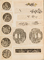 彫鐫画譜 Album of Designs for Metal Carving (<i>Chōsen Gafu</i>), 嵐山常行画 Ranzan Tsuneyuki (Japanese, active mid-19th century), Ink on paper, pasted into a bound volume, Japanese