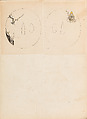 彫鐫画譜 Album of Designs for Metal Carving (<i>Chōsen Gafu</i>), 嵐山常行画 Ranzan Tsuneyuki (Japanese, active mid-19th century), Ink on paper, pasted into a bound volume, Japanese