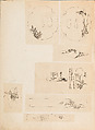 彫鐫画譜 Album of Designs for Metal Carving (<i>Chōsen Gafu</i>), 嵐山常行画 Ranzan Tsuneyuki (Japanese, active mid-19th century), Ink on paper, pasted into a bound volume, Japanese