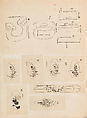 彫鐫画譜 Album of Designs for Metal Carving (<i>Chōsen Gafu</i>), 嵐山常行画 Ranzan Tsuneyuki (Japanese, active mid-19th century), Ink on paper, pasted into a bound volume, Japanese