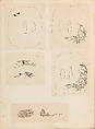 彫鐫画譜 Album of Designs for Metal Carving (<i>Chōsen Gafu</i>), 嵐山常行画 Ranzan Tsuneyuki (Japanese, active mid-19th century), Ink on paper, pasted into a bound volume, Japanese