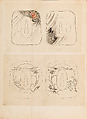 彫鐫画譜 Album of Designs for Metal Carving (<i>Chōsen Gafu</i>), 嵐山常行画 Ranzan Tsuneyuki (Japanese, active mid-19th century), Ink on paper, pasted into a bound volume, Japanese