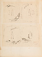 彫鐫画譜 Album of Designs for Metal Carving (<i>Chōsen Gafu</i>), 嵐山常行画 Ranzan Tsuneyuki (Japanese, active mid-19th century), Ink on paper, pasted into a bound volume, Japanese