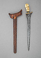 Kris with Sheath, Steel, wood, ivory, turquoise, gold, Sumatran, South Sumatra (Sumatera Selatan )
