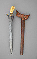 Kris with Sheath, Steel, wood, ivory, turquoise, gold, Sumatran, South Sumatra (Sumatera Selatan )