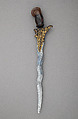 Kris, Steel, gold, wood, Balinese
