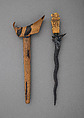 Kris with Sheath, Steel, pelet wood (possibly kajoe), ivory, silver, Madurese