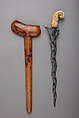 Kris with Sheath, Steel, ivory, wood, brass, Madurese