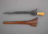 Kris with Sheath, Ivory, steel, wood, Javanese