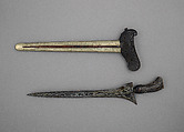 Kris with Sheath, Steel, wood, nickel silver, Madurese