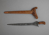 Kris with Sheath, Steel, wood, brass, Madurese
