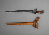 Kris with Sheath, Steel, wood, brass, Madurese