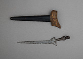 Kris with Sheath, Steel, wood, polychromy, Javanese